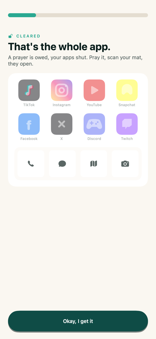The same social apps open after prayer